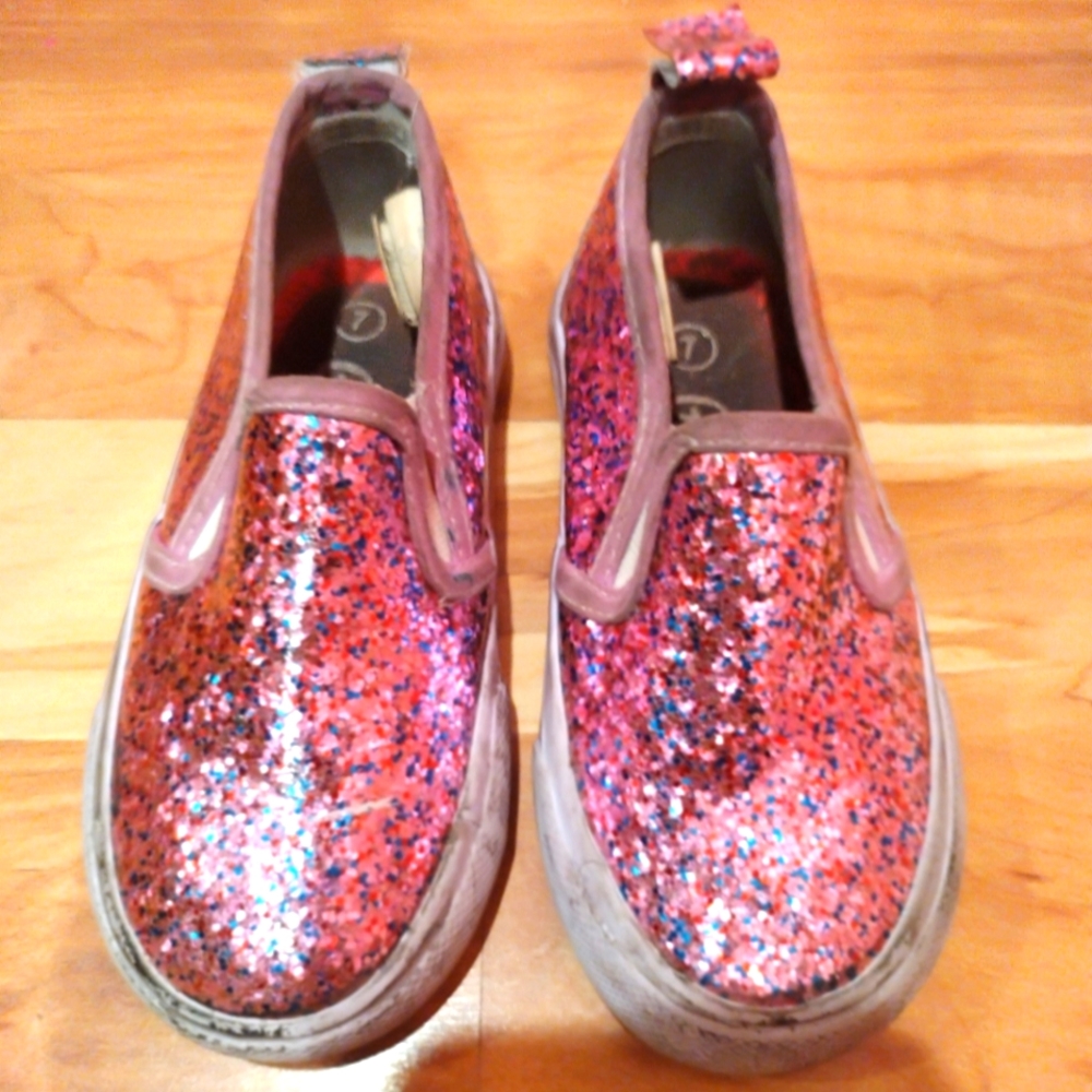 Giggles Pink Bling Tennis Shoes Size 7